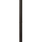 Z-Lite Dunbroch 9" W x 102" H 1-Light Deep Bronze and Outdoor Brass Frame Clear Glass Shade Outdoor Post Mounted Fixture