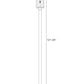 Z-Lite Dunbroch 9" W x 120" H 1-Light Black Aluminum Frame Clear Glass Shade Outdoor Post Mounted Fixture