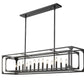 Z-Lite Easton 13" 13-Light Matte Black Steel Island Light