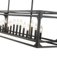 Z-Lite Easton 13" 13-Light Matte Black Steel Island Light