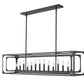 Z-Lite Easton 13" 13-Light Matte Black Steel Island Light