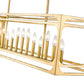 Z-Lite Easton 13" 13-Light Rubbed Brass Steel Island Light