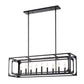 Z-Lite Easton 13" 9-Light Matte Black Steel Island Light