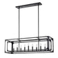 Z-Lite Easton 13" 9-Light Matte Black Steel Island Light