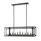 Z-Lite Easton 13" 9-Light Matte Black Steel Island Light