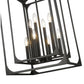 Z-Lite Easton 17" 8-Light Matte Black Chandelier