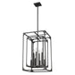 Z-Lite Easton 17" 8-Light Matte Black Chandelier