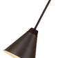 Z-Lite Eaton 12" 1-Light Bronze Plate Iron Pendant Light