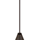 Z-Lite Eaton 12" 1-Light Bronze Plate Iron Pendant Light