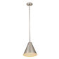 Z-Lite Eaton 12" 1-Light Brushed Nickel Iron Pendant Light