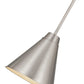 Z-Lite Eaton 12" 1-Light Brushed Nickel Iron Pendant Light
