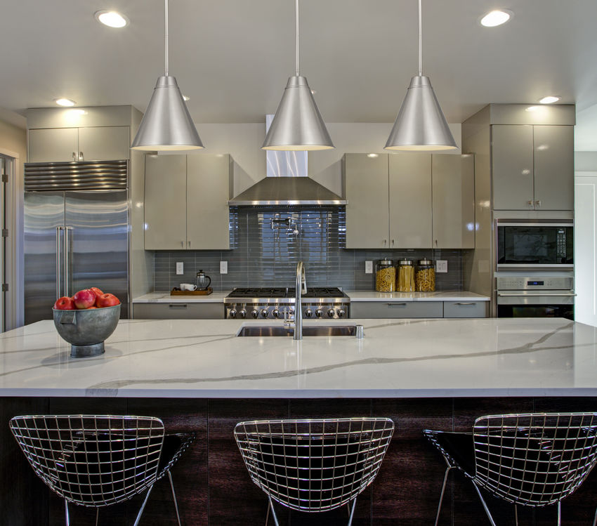 Z-Lite Eaton 12" 1-Light Brushed Nickel Iron Pendant Light