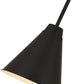 Z-Lite Eaton 12" 1-Light Matte Black Iron Pendant Light