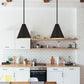 Z-Lite Eaton 12" 1-Light Matte Black Iron Pendant Light