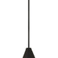 Z-Lite Eaton 12" 1-Light Matte Black Iron Pendant Light