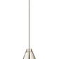 Z-Lite Eaton 12" 1-Light Polished Nickel Iron Pendant Light