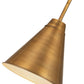 Z-Lite Eaton 12" 1-Light Rubbed Brass Iron Pendant Light