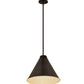 Z-Lite Eaton 18" 1-Light Bronze Plate Iron Pendant Light