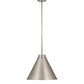 Z-Lite Eaton 18" 1-Light Brushed Nickel Iron Pendant Light