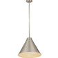Z-Lite Eaton 18" 1-Light Brushed Nickel Iron Pendant Light