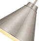 Z-Lite Eaton 18" 1-Light Brushed Nickel Iron Pendant Light