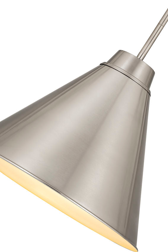 Z-Lite Eaton 18" 1-Light Brushed Nickel Iron Pendant Light