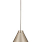 Z-Lite Eaton 18" 1-Light Brushed Nickel Iron Pendant Light