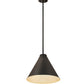 Z-Lite Eaton 18" 1-Light Matte Black Iron Pendant Light