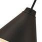 Z-Lite Eaton 18" 1-Light Matte Black Iron Pendant Light