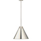 Z-Lite Eaton 18" 1-Light Polished Nickel Iron Pendant Light