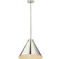Z-Lite Eaton 18" 1-Light Polished Nickel Iron Pendant Light