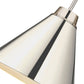 Z-Lite Eaton 18" 1-Light Polished Nickel Iron Pendant Light