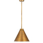 Z-Lite Eaton 18" 1-Light Rubbed Brass Iron Pendant Light