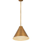 Z-Lite Eaton 18" 1-Light Rubbed Brass Iron Pendant Light