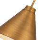 Z-Lite Eaton 18" 1-Light Rubbed Brass Iron Pendant Light