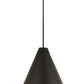 Z-Lite Eaton 24" 1-Light Matte Black Iron Pendant Light
