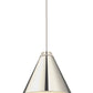 Z-Lite Eaton 24" 1-Light Polished Nickel Iron Pendant Light
