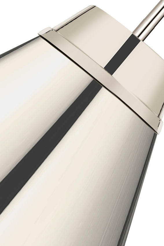 Z-Lite Eaton 24" 1-Light Polished Nickel Iron Pendant Light