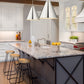 Z-Lite Eaton 24" 1-Light Polished Nickel Iron Pendant Light