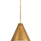 Z-Lite Eaton 24" 1-Light Rubbed Brass Iron Pendant Light