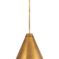 Z-Lite Eaton 24" 1-Light Rubbed Brass Iron Pendant Light