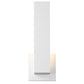 Z-Lite Edge 5" W x 12" H 1-Light LED White Outdoor Wall Sconce With Sandblast Glass Shade