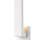 Z-Lite Edge 5" W x 12" H 1-Light LED White Outdoor Wall Sconce With Sandblast Glass Shade