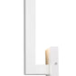 Z-Lite Edge 5" W x 12" H 1-Light LED White Outdoor Wall Sconce With Sandblast Glass Shade