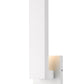 Z-Lite Edge 5" W x 12" H 1-Light LED White Outdoor Wall Sconce With Sandblast Glass Shade