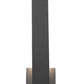 Z-Lite Edge 5" W x 19" H 2-Light LED Black Outdoor Wall Sconce With Sandblast Glass Shade