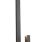 Z-Lite Edge 5" W x 19" H 2-Light LED Black Outdoor Wall Sconce With Sandblast Glass Shade