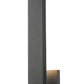 Z-Lite Edge 5" W x 19" H 2-Light LED Black Outdoor Wall Sconce With Sandblast Glass Shade
