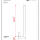 Z-Lite Edge 5" W x 19" H 2-Light LED White Outdoor Wall Sconce With Sandblast Glass Shade