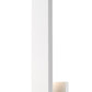 Z-Lite Edge 5" W x 19" H 2-Light LED White Outdoor Wall Sconce With Sandblast Glass Shade